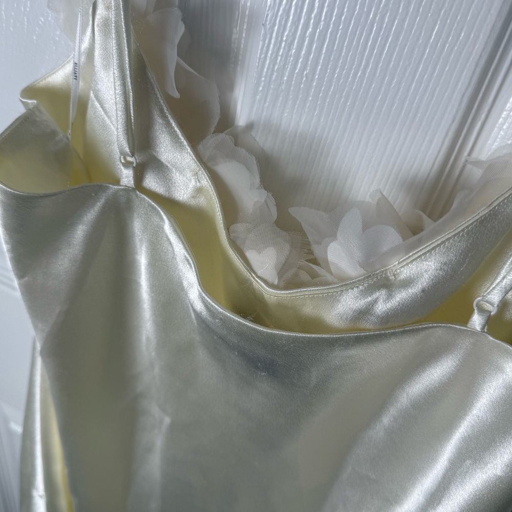 Elliatt Katalina 3D Floral Appliqué Mini Dress in Ivory - Picture 9 of 11